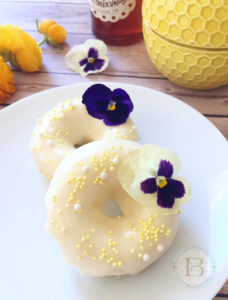 Lemon Buttermilk Donuts with Honey Cream Cheese Icing