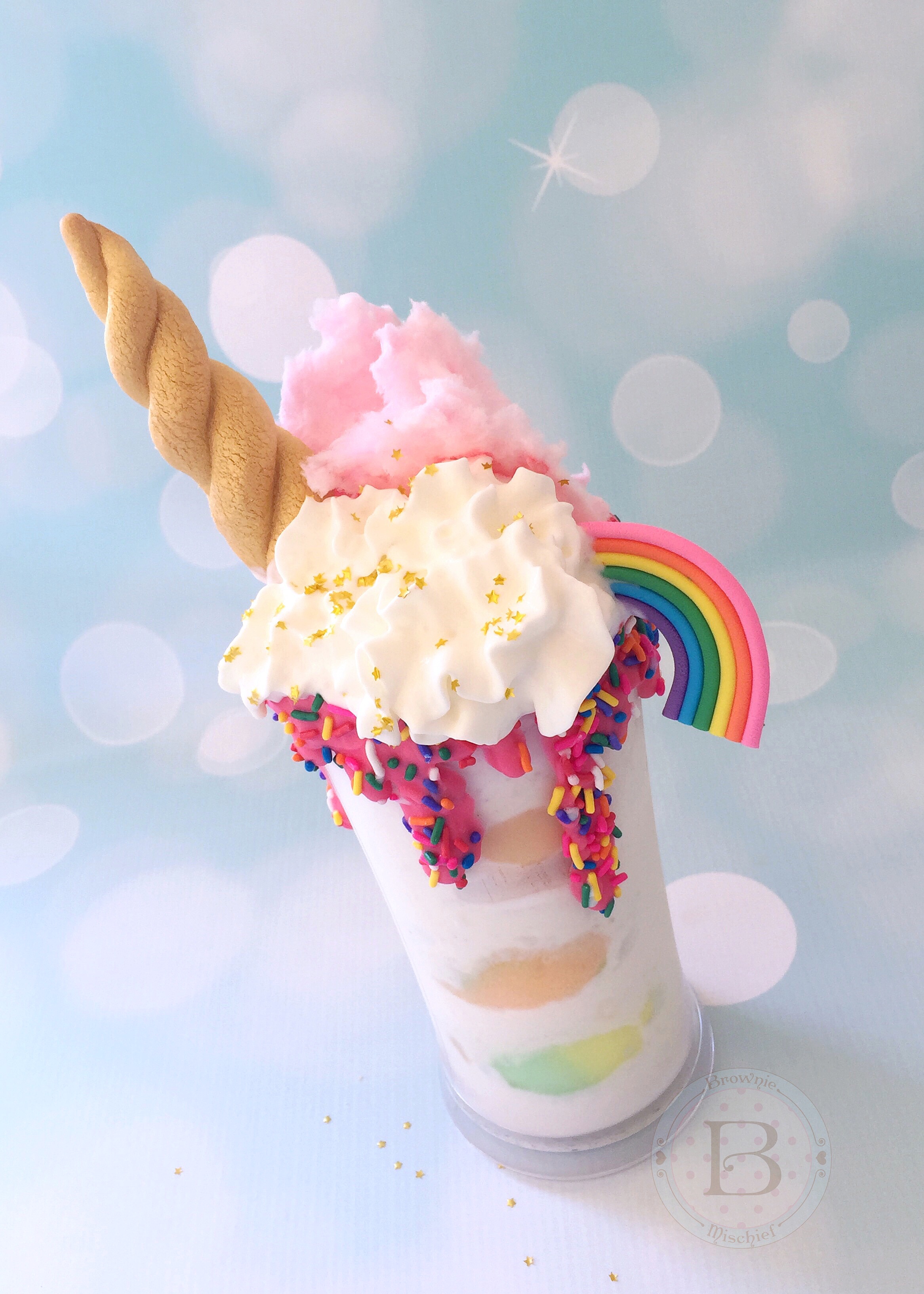 Unicorn Rainbow Milkshake by Brownie Mischief