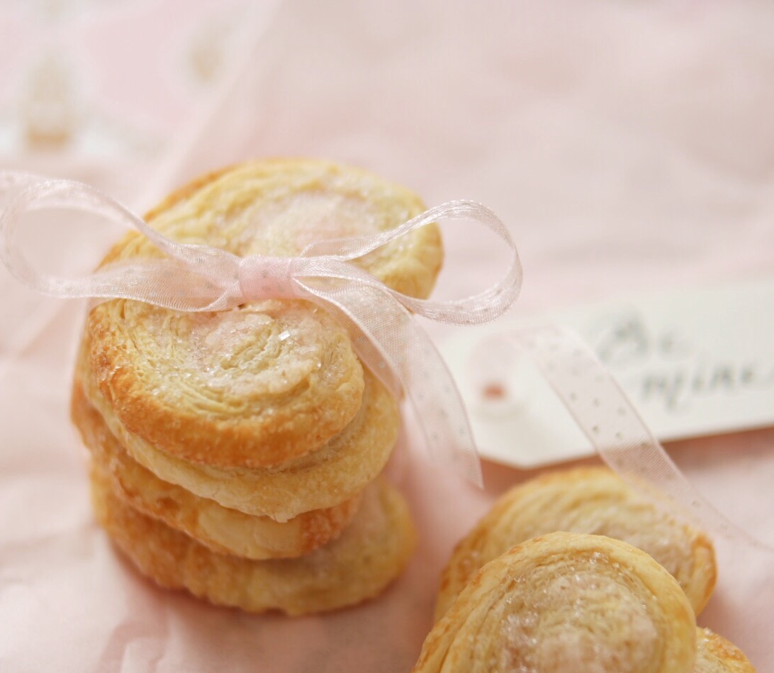 Sparkling Sweetheart Palmier Cookies