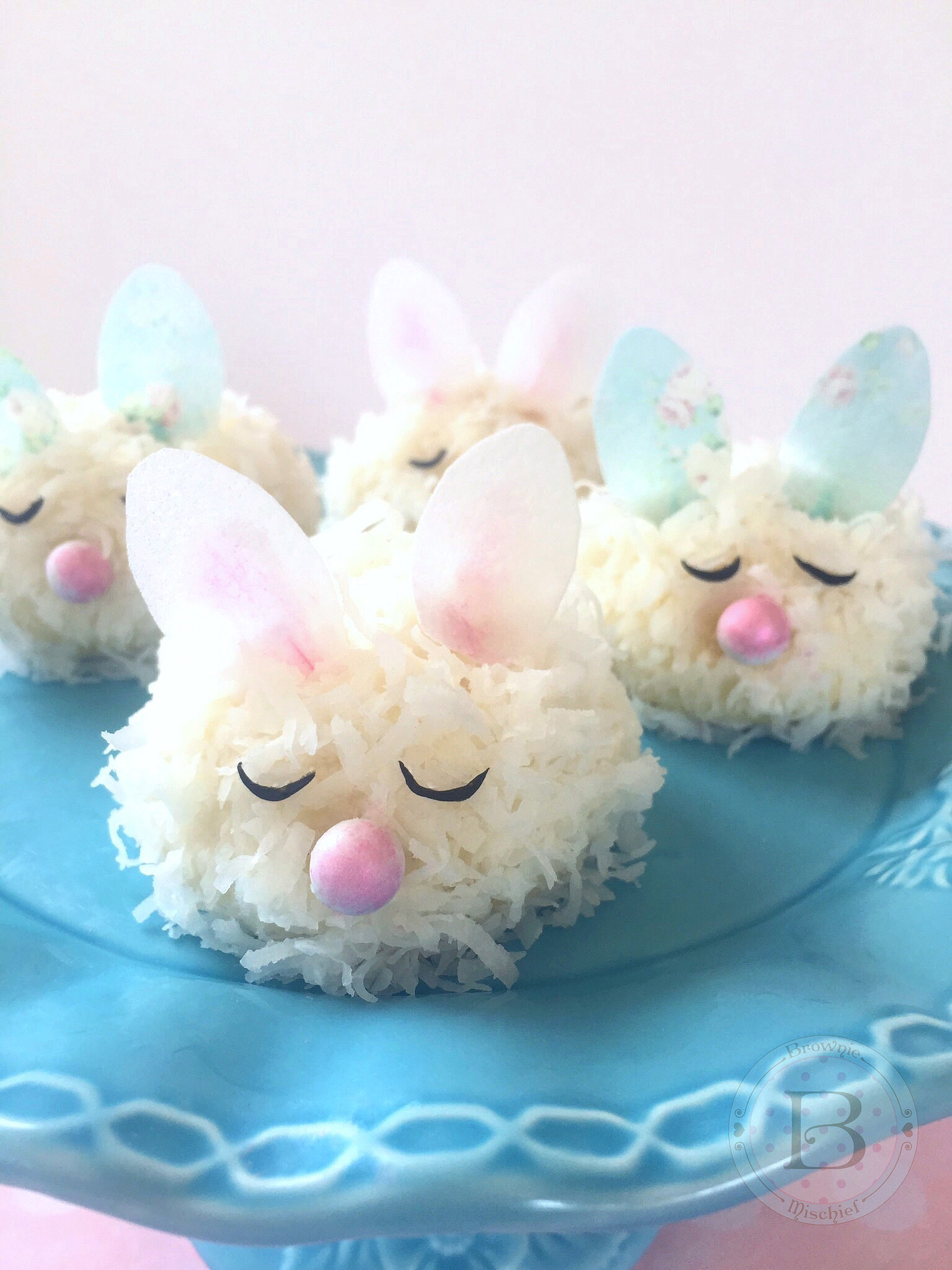 Baby Bunny Coconut Cakes by Brownie Mischief