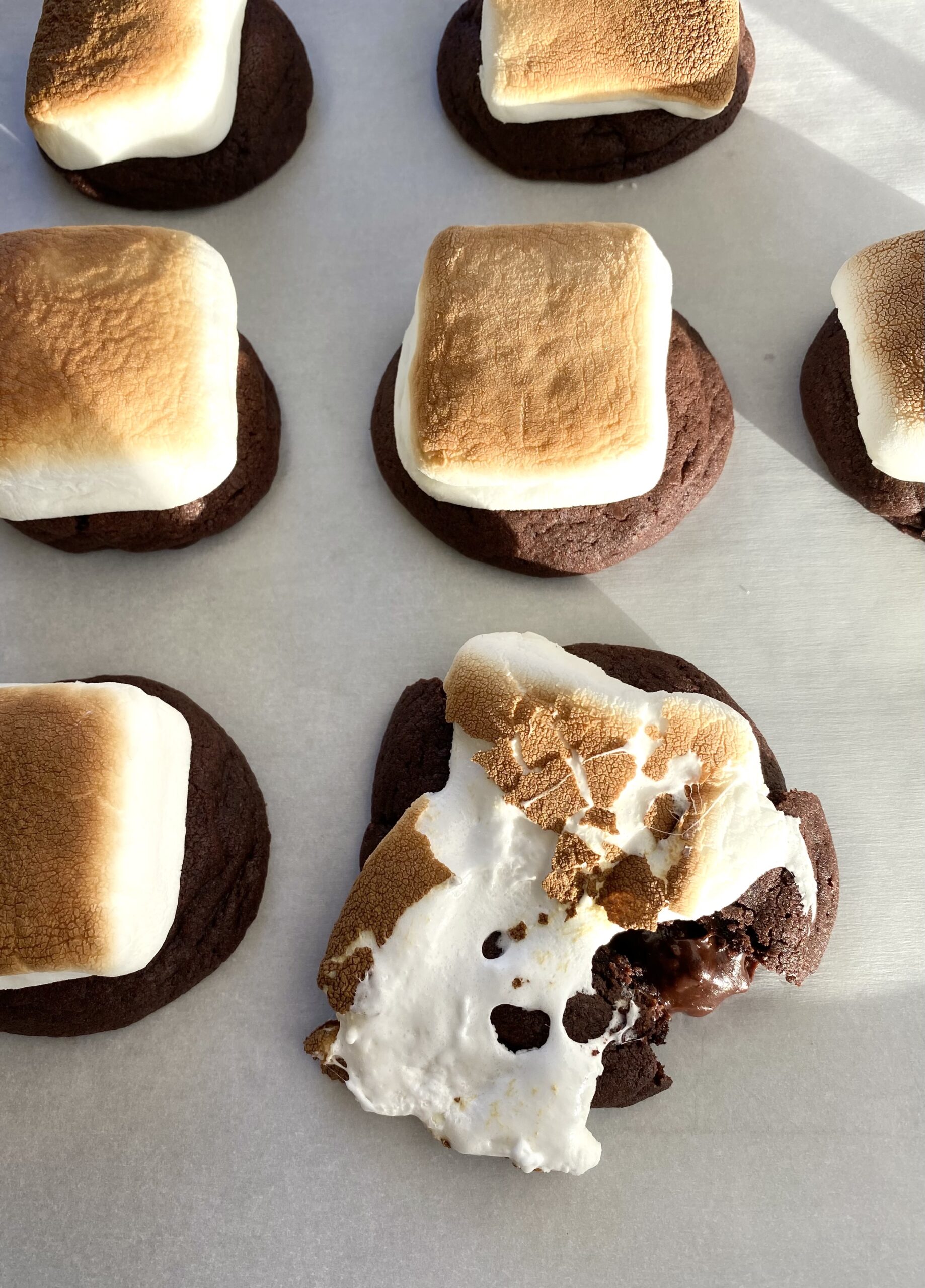 marshmallow mudslide cookies