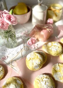 Lemon Crinkle Cookies by Brownie Mischief