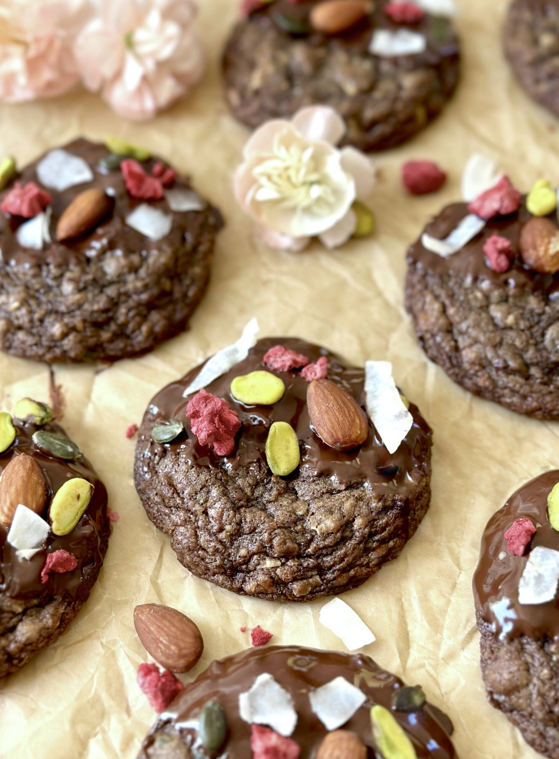 Chocolate Trail Mix Cookies