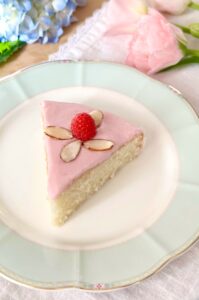Pink Raspberry Almond Cake