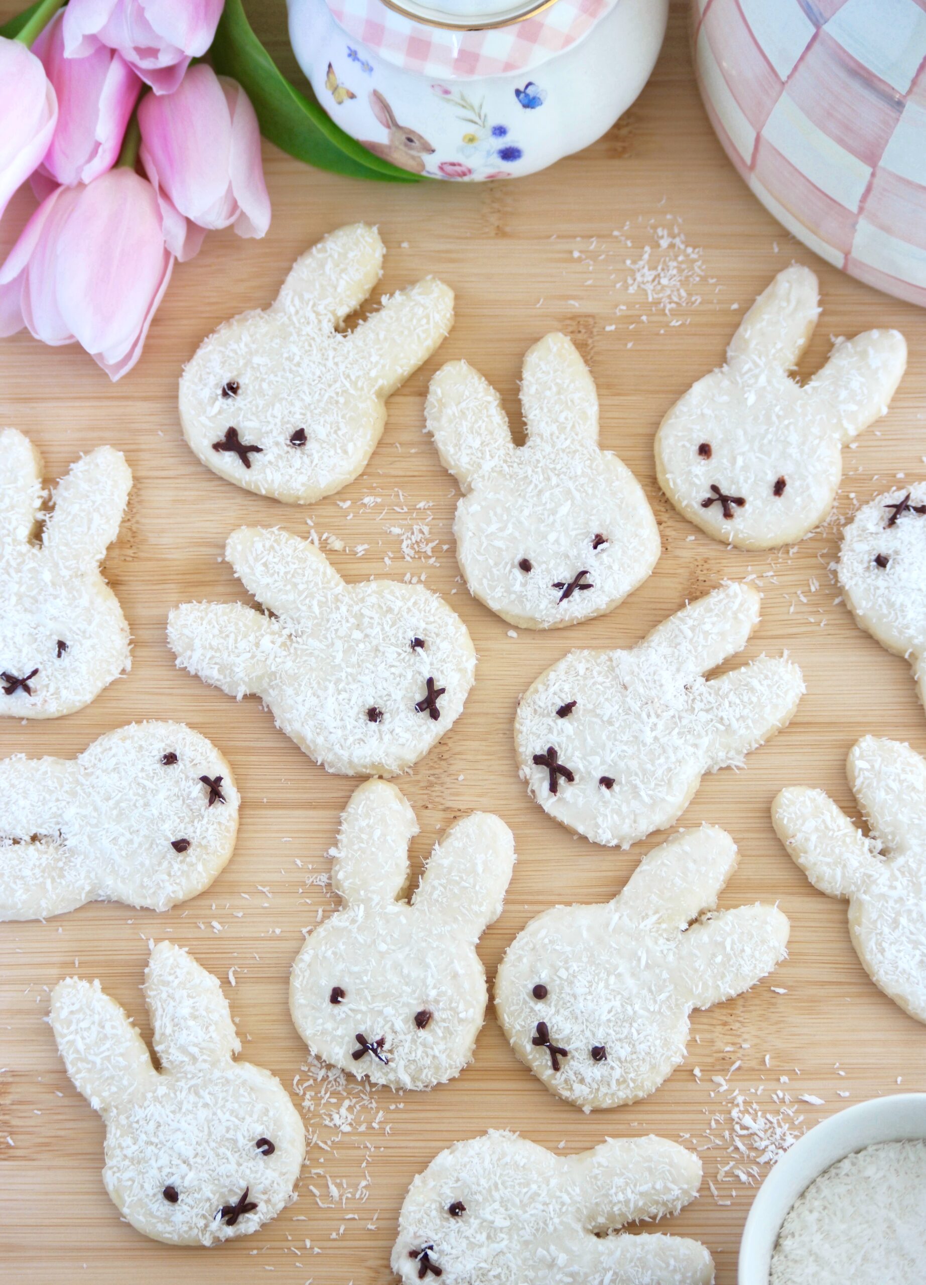 Miffy Inspired Coconut Cookies