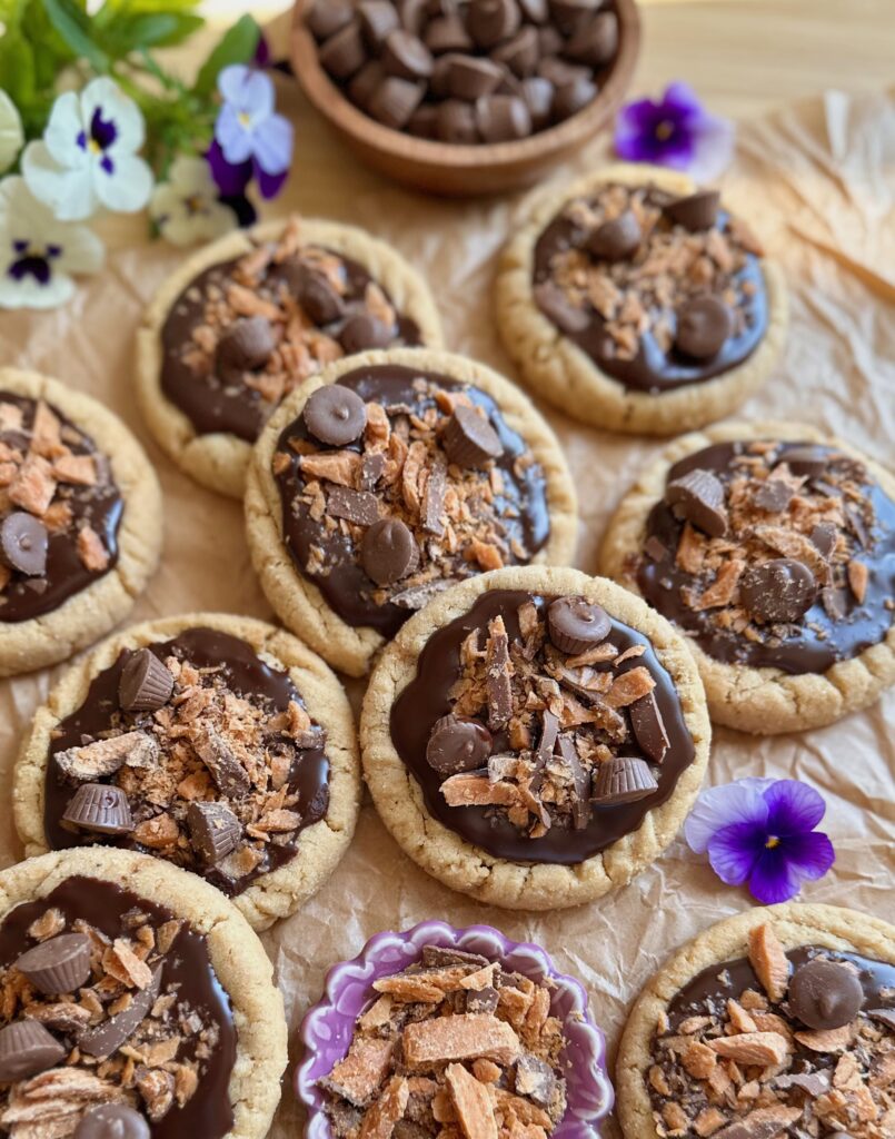 Peanut Butter Chocolate Indulgence Cookies by Brownie Mischief