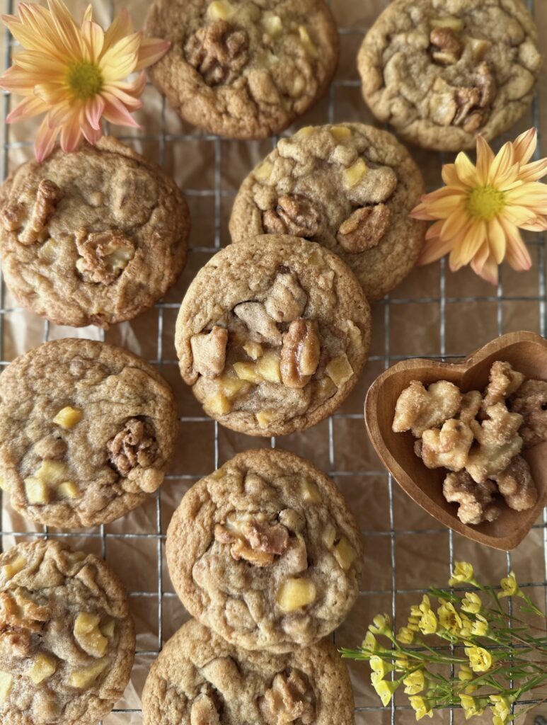 Candied Walnut & Apple Cookies by Brownie Mischief