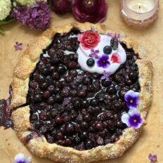 Blueberry Galette with Lavender Whipped Cream
