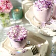 Lilac Vanilla Mini Cakes