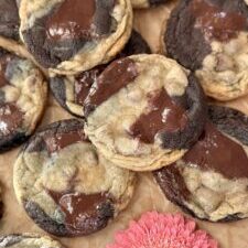 Double Chocolate Marble Cookies