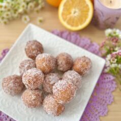 Orange Vanilla Bean Donut Holes