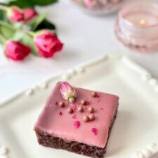 Raspberry Truffle Brownies