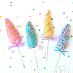 Unicorn Horn Cookies by Brownie Mischief