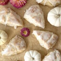 Heavenly Glazed Vanilla Bean Scones